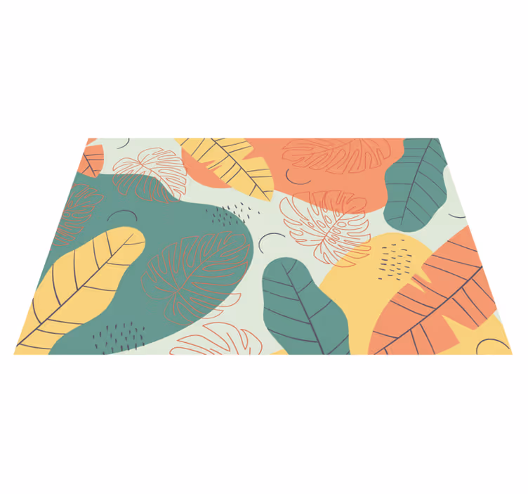 Original placemat leaf pattern design - TenStickers