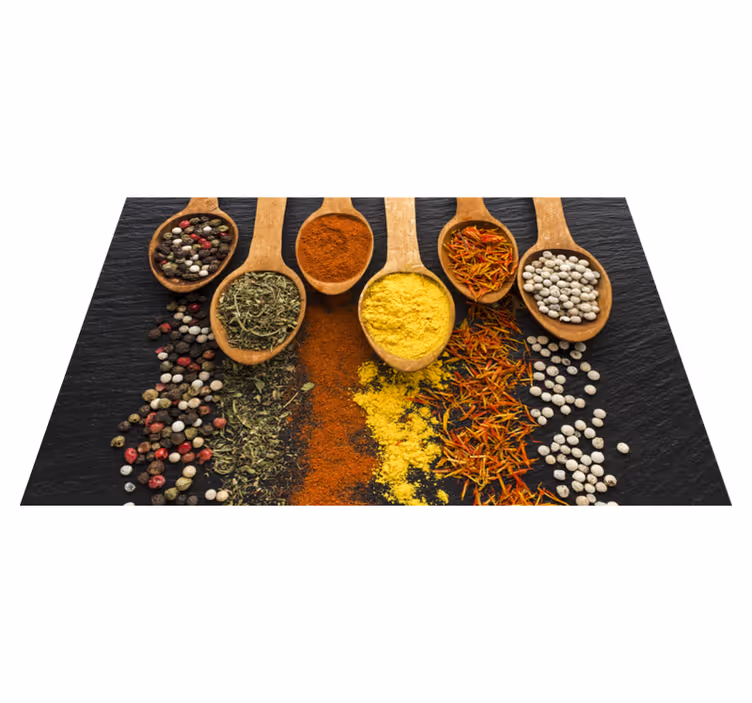 Original placemat waffle and spices design - TenStickers