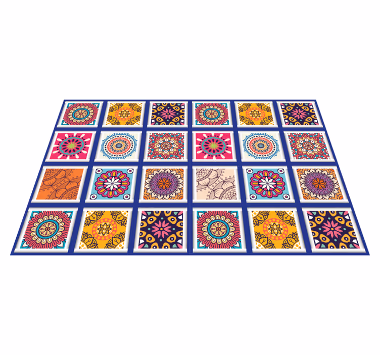 Original placemat with geometric floral designs - TenStickers