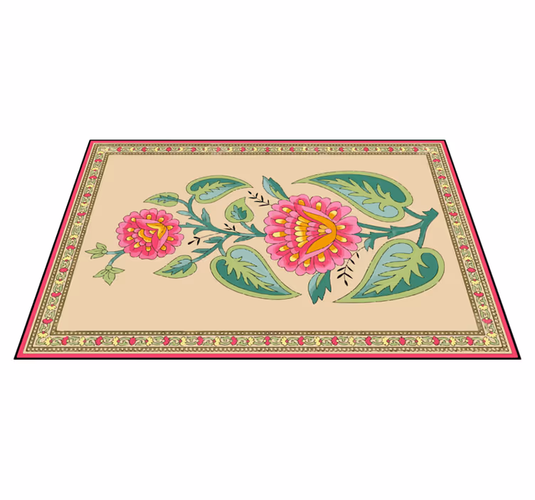 Indian mughal flower original placemats - TenStickers