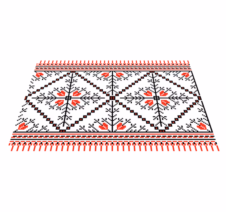 Folk art floral placemats - TenStickers