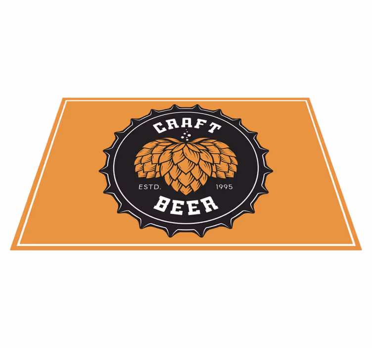 Original placemat craft beer design - TenStickers