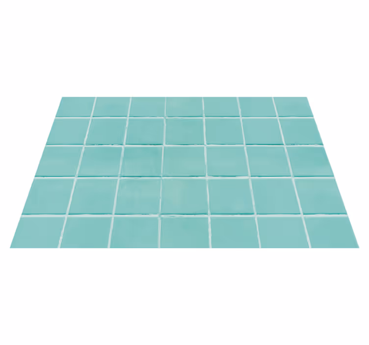 Teal shades mosaic tile textured placemats - TenStickers
