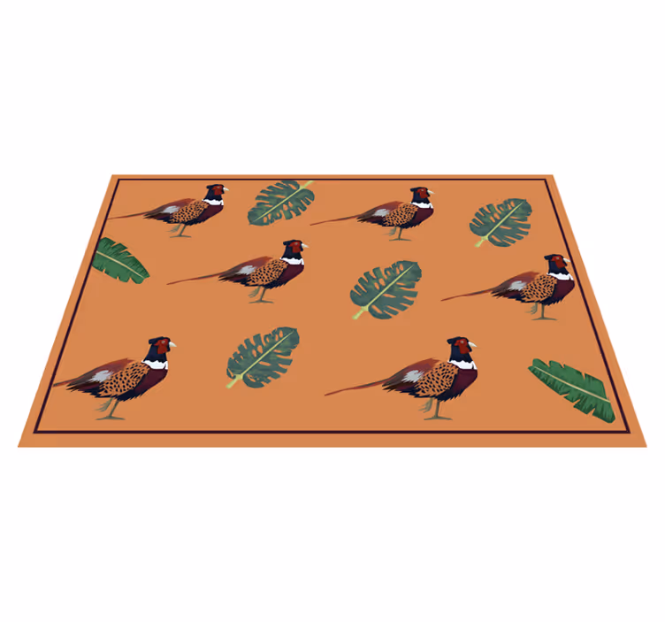 Original placemat colorful pheasant design - TenStickers