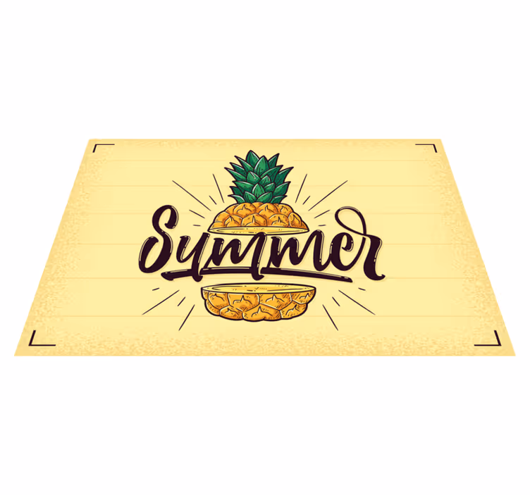 Tropical pinappeaples original placemats - TenStickers