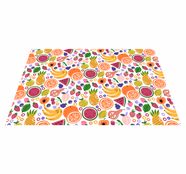Children placemat with fruit pattern design - TenStickers