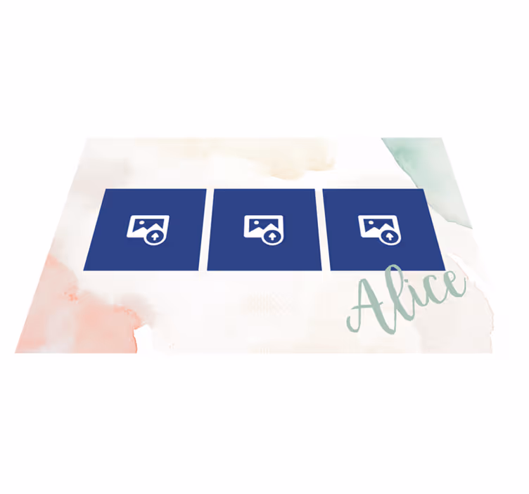 Picture and name Personalised placemats - TenStickers