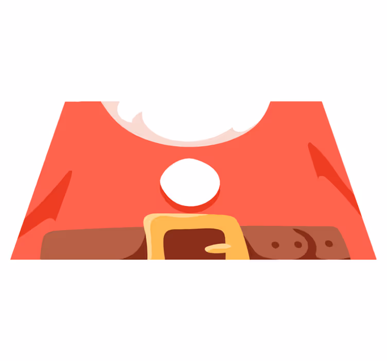 Santa Claus outfit  Christmas placemats - TenStickers