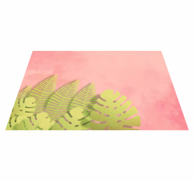 Original placemat botanical leaf design - TenStickers