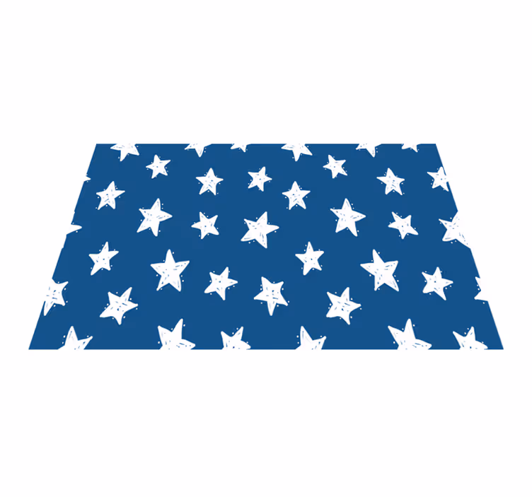 Navy and white stars elegant placemats - TenStickers
