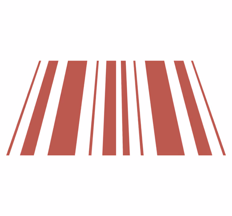 Red and white stripes textured placemats - TenStickers