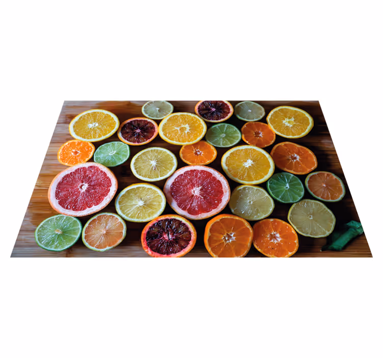 Original placemat citrus fruit display - TenStickers