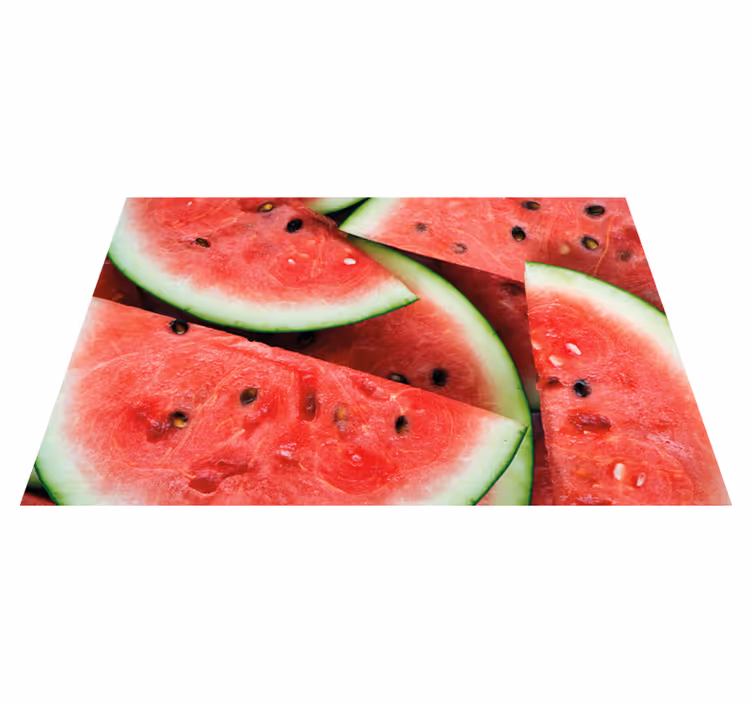 Children placemat with sliced watermelon design - TenStickers