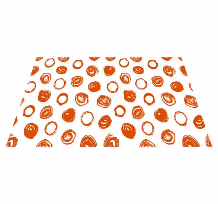 Placemat circular brushstroke design - TenStickers