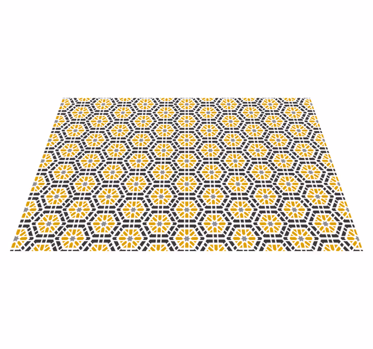 Geometric patterned design placemat - TenStickers