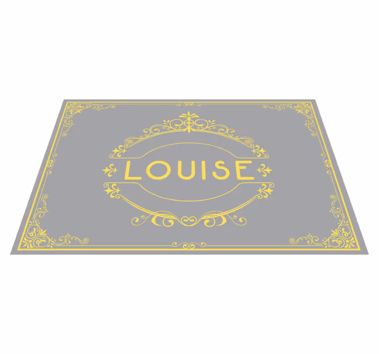 Personalizable placemat with elegant name display - TenStickers