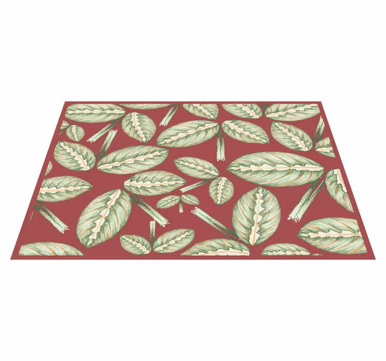 Original placemat leaf motif design - TenStickers