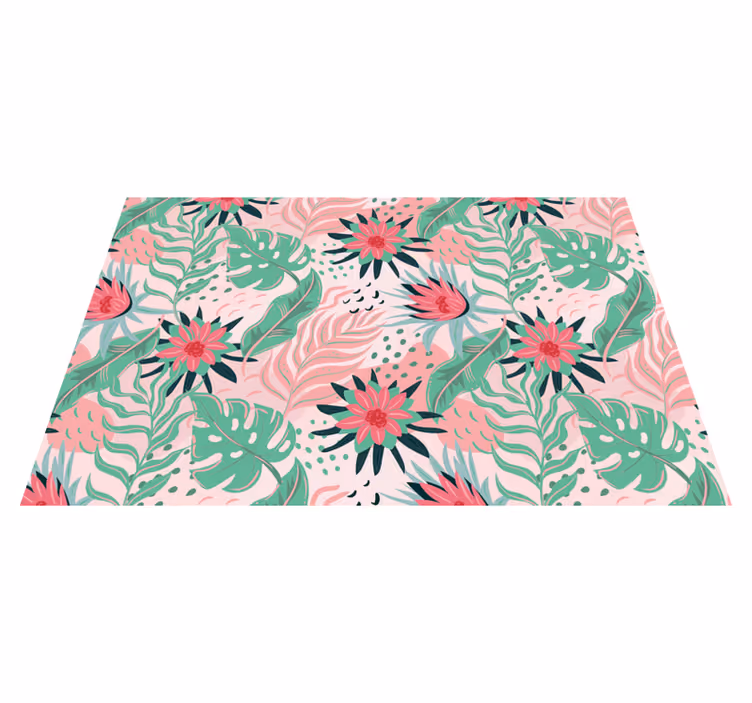 Original placemat floral tropical design - TenStickers