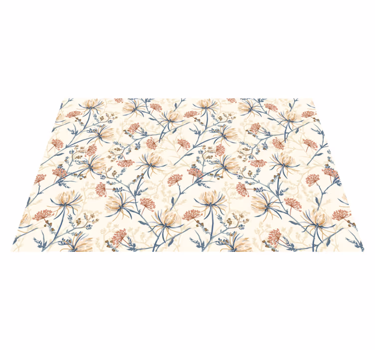 Original placemat floral motif tabletop - TenStickers