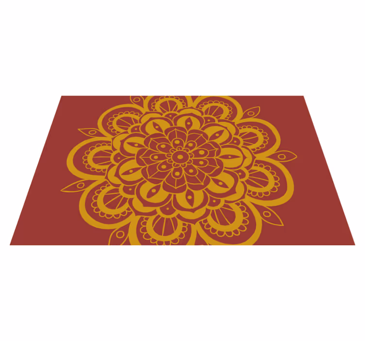 Original placemat with intricate floral design - TenStickers