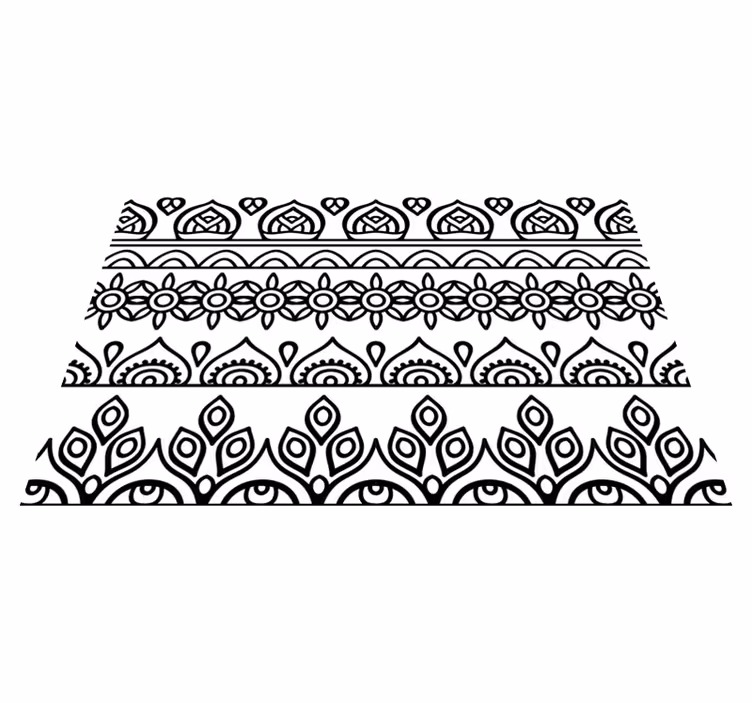 Botanical print motif placemat - TenStickers