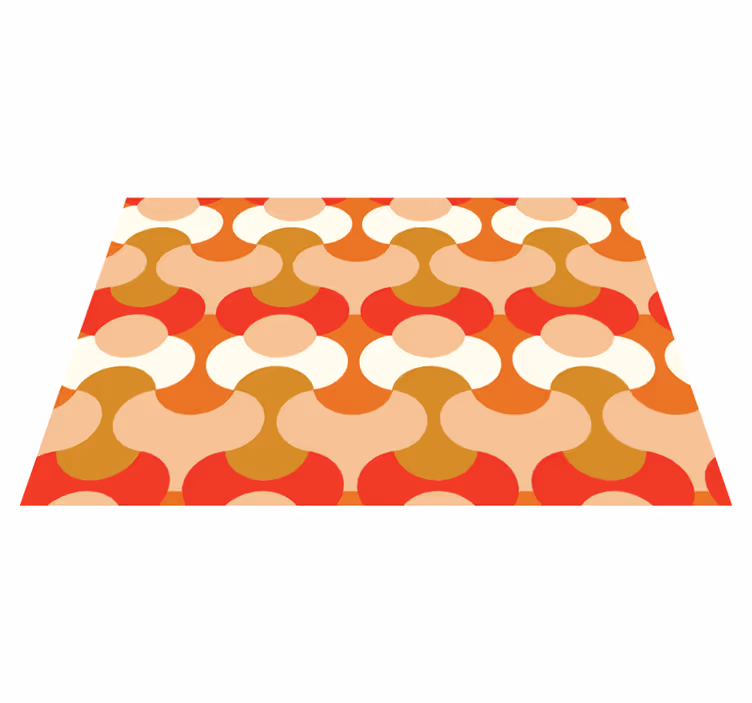 Modern placemat with lively geometric patterns - TenStickers