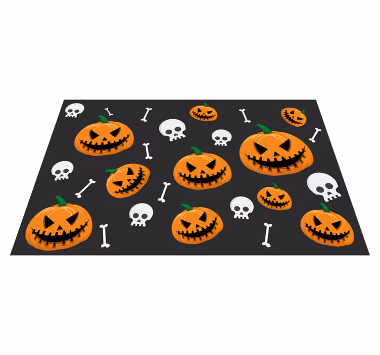 Halloween placemat with pumpkin pattern - TenStickers
