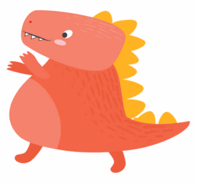 Children placemat cute dinosaur design - TenStickers