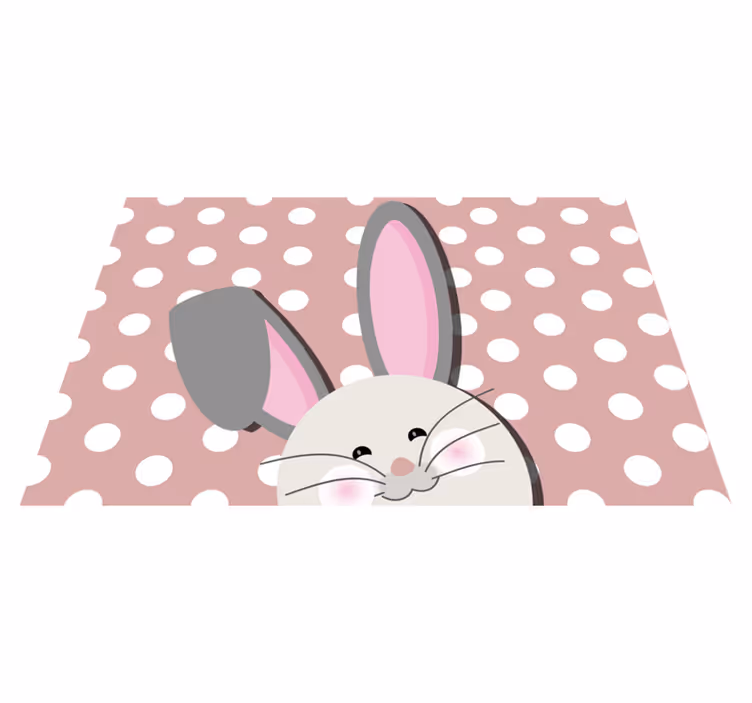 Children placemat cheerful bunny design - TenStickers