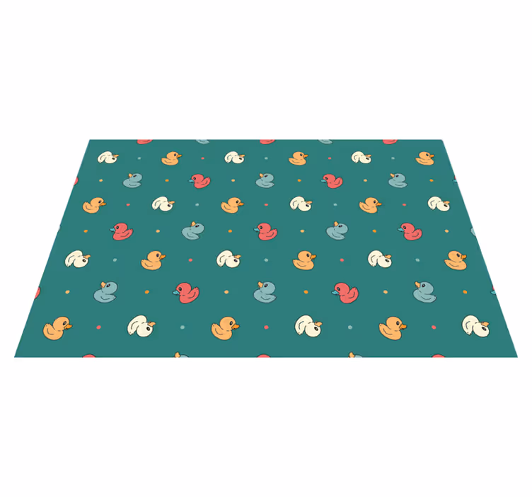 Children placemat with colorful duck design - TenStickers