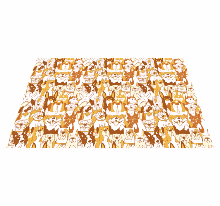 Children placemat featuring fun animal design - TenStickers