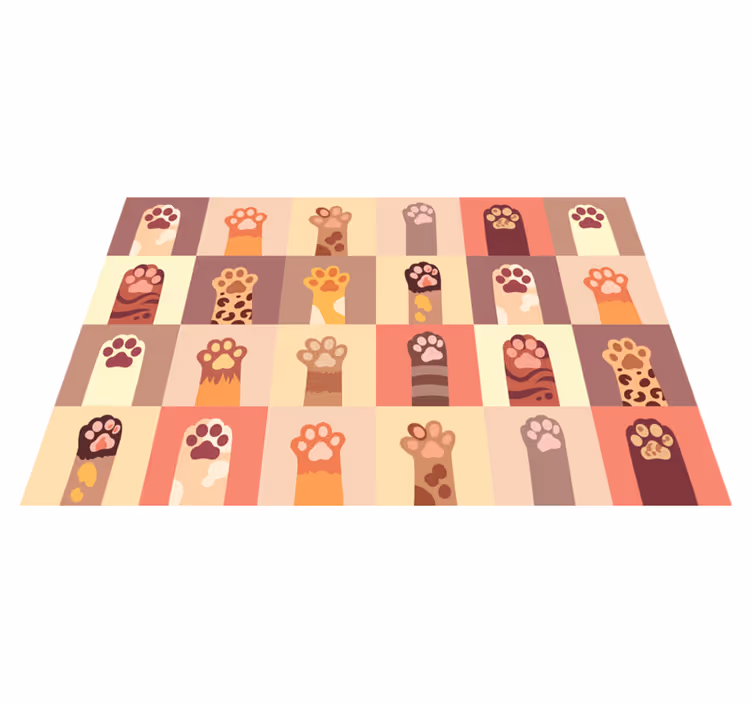 Original placemat paw print design - TenStickers