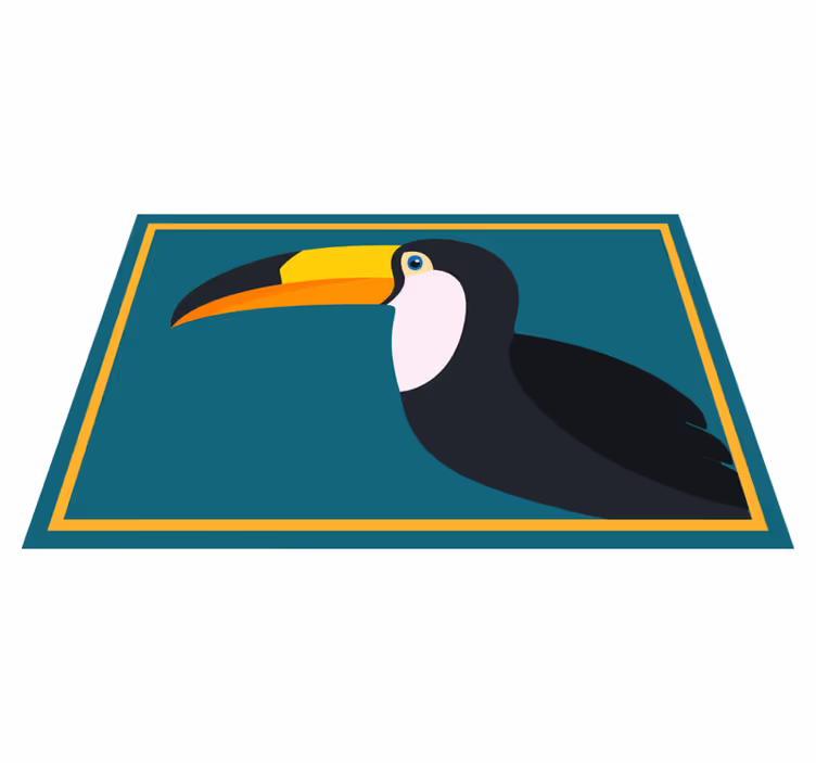 Original placemat with stylized toucan head - TenStickers