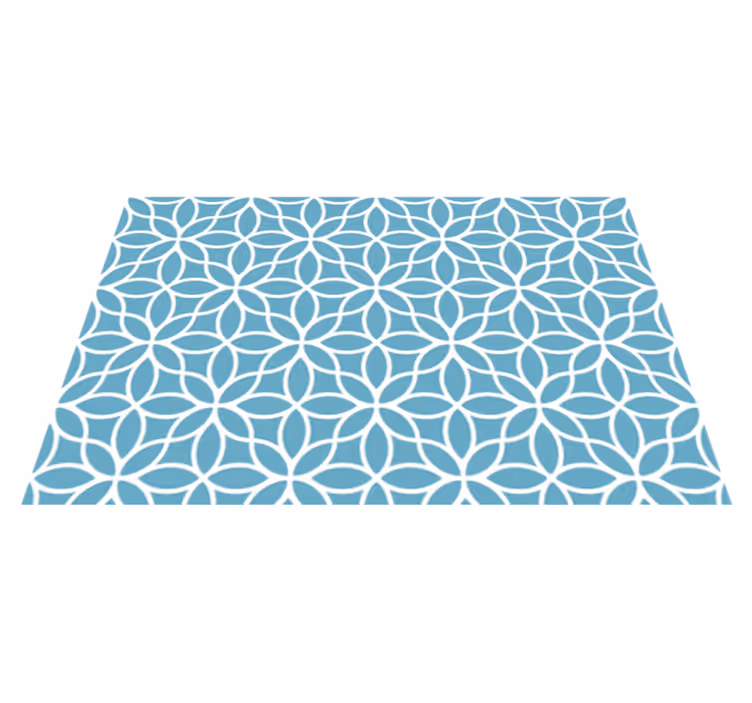 Geometric floral motif placemat - TenStickers