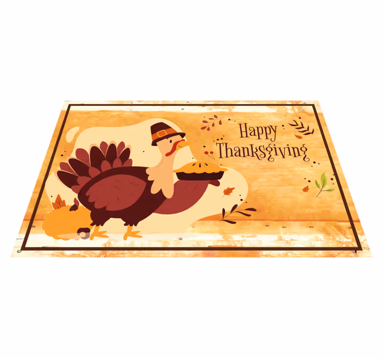 Kids thanksgiving cartoon turkey placemats - TenStickers