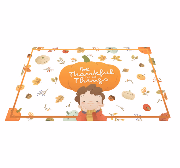 Thanksgiving look Vinyl placemats - TenStickers