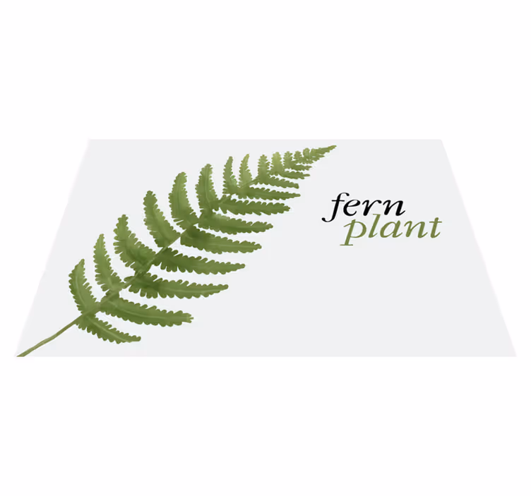 Original placemat fern plant display - TenStickers