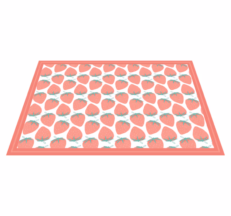 Original placemat strawberry design - TenStickers