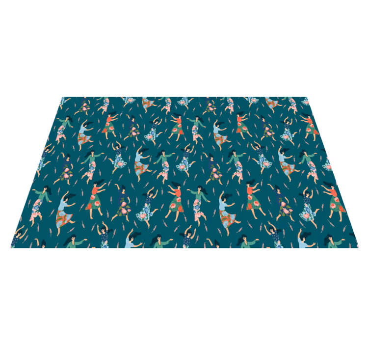 Original placemat dancing women design - TenStickers