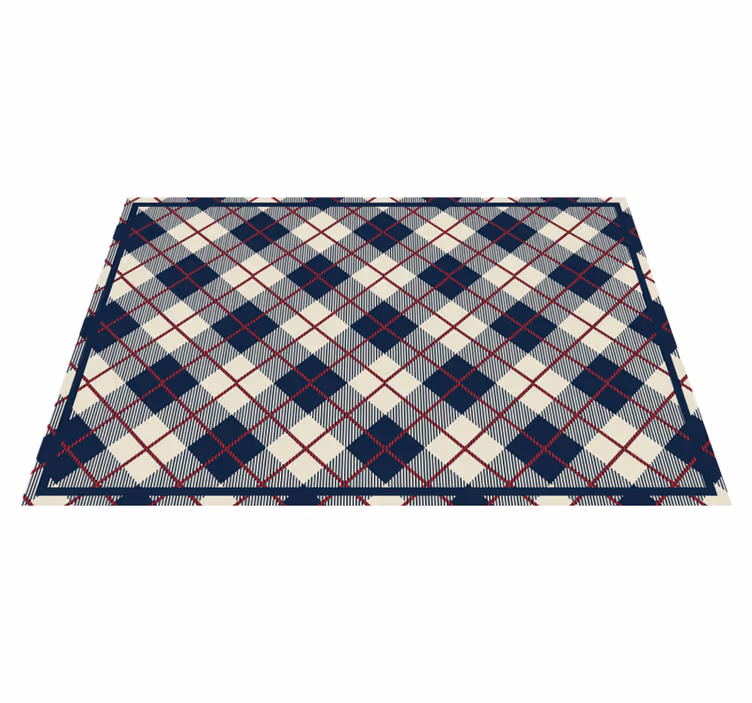 Plaid patterned surface placemat - TenStickers