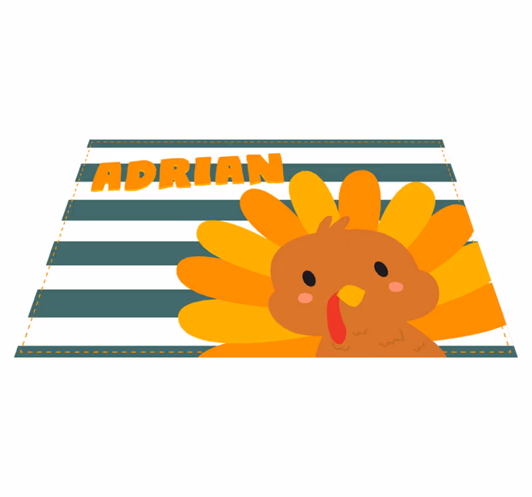 Striped thanksgiving placemats - TenStickers