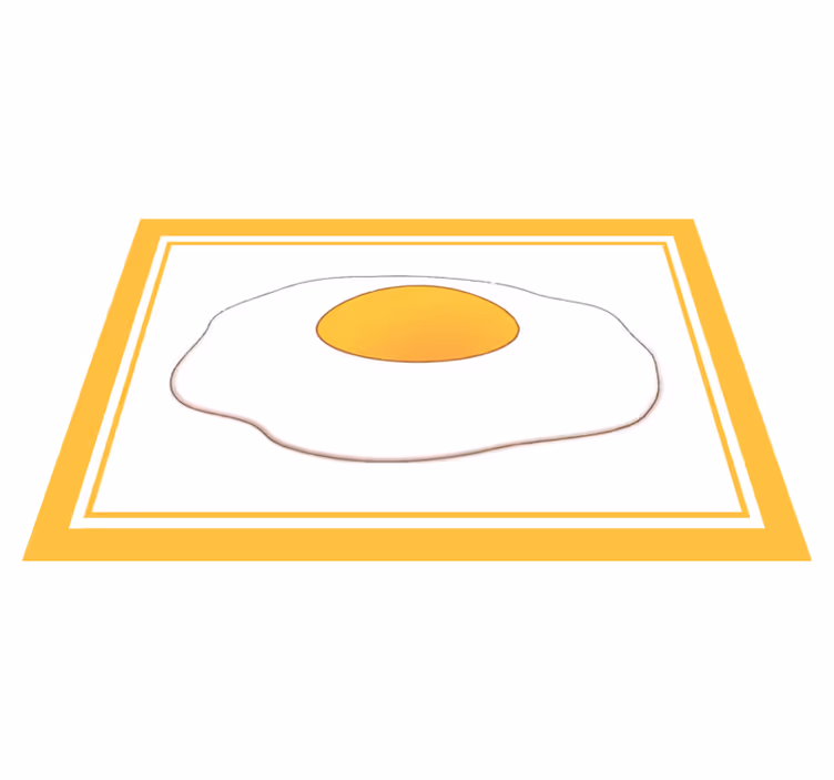 Original placemat fried egg shape - TenStickers