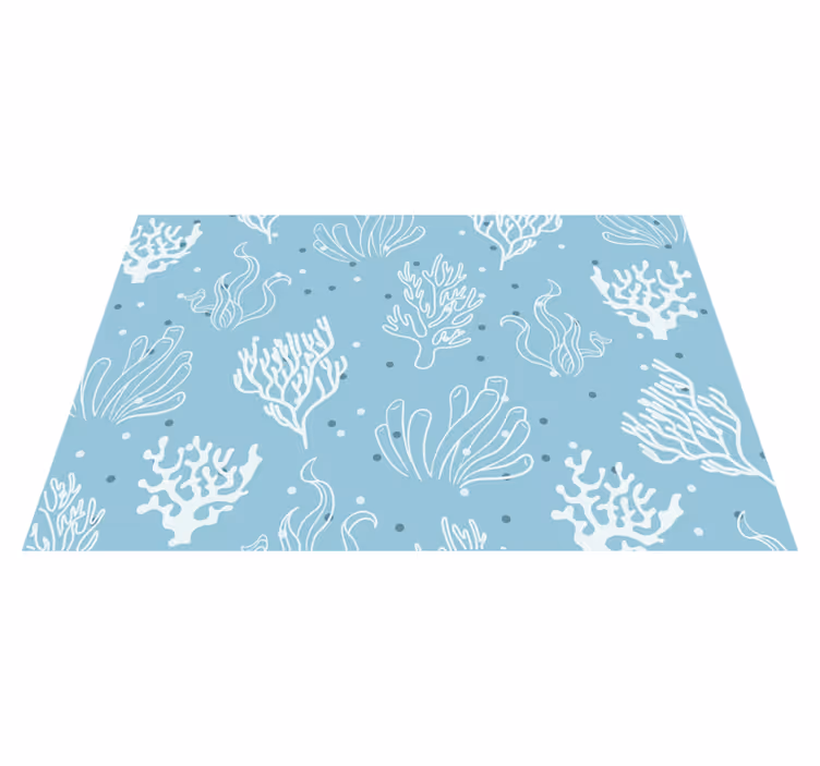 Original placemat coral pattern bowl set - TenStickers