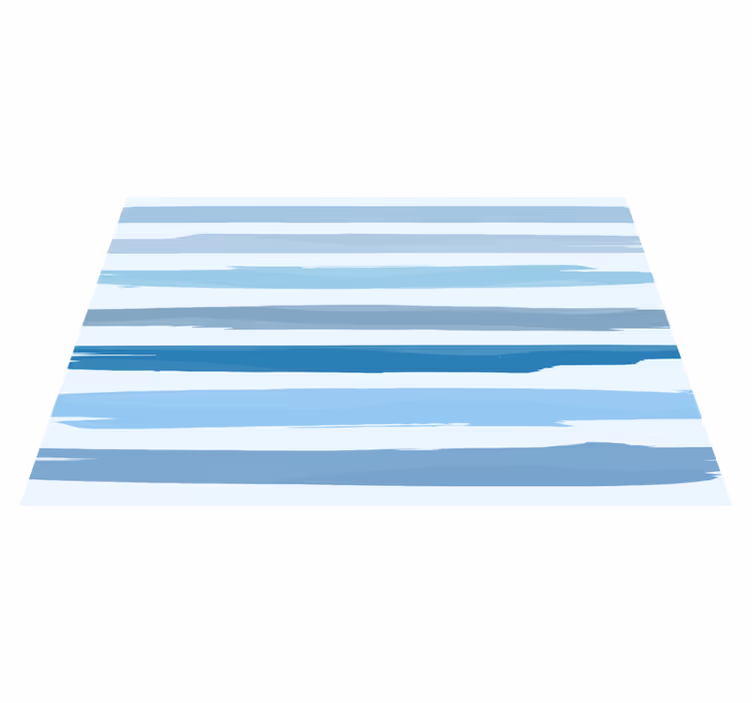 Watercolor blue stripes vinyl placemats- - TenStickers