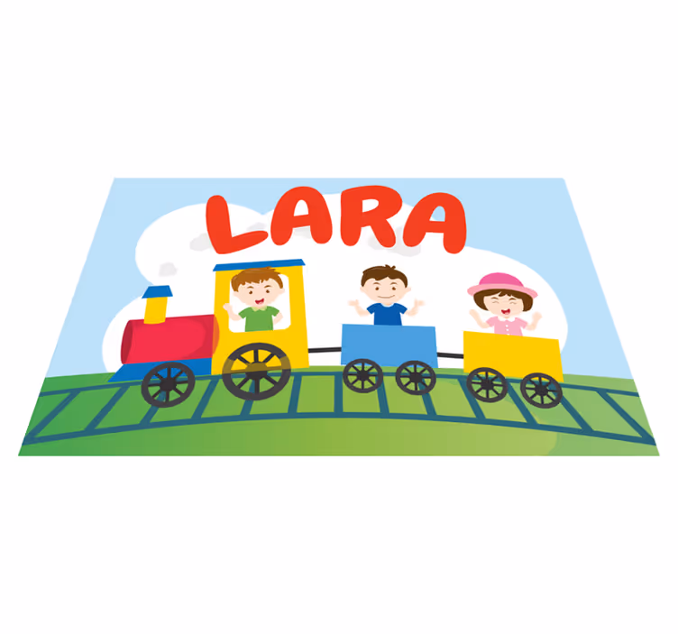 Children placemat with train illustration - TenStickers
