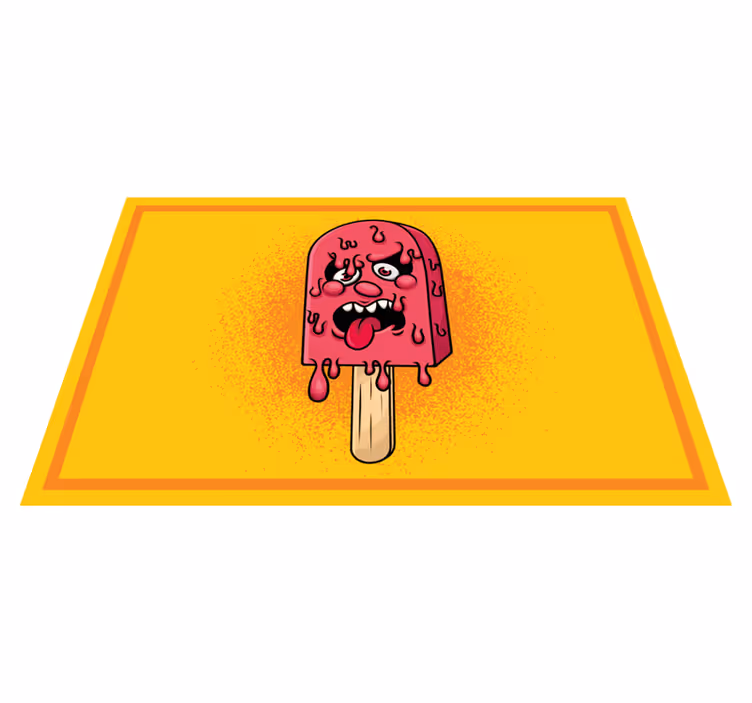 Ice pop drop graffiti cartoon original placemat - TenStickers