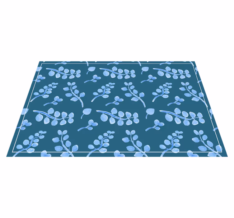 Botanical leaf element placemat - TenStickers