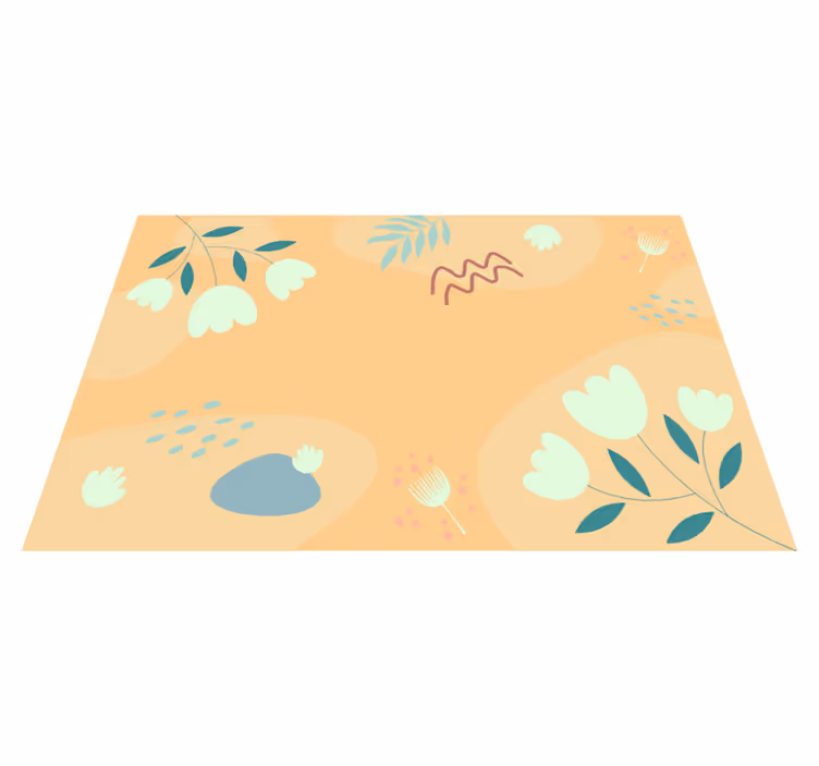 Original placemat with abstract floral design - TenStickers