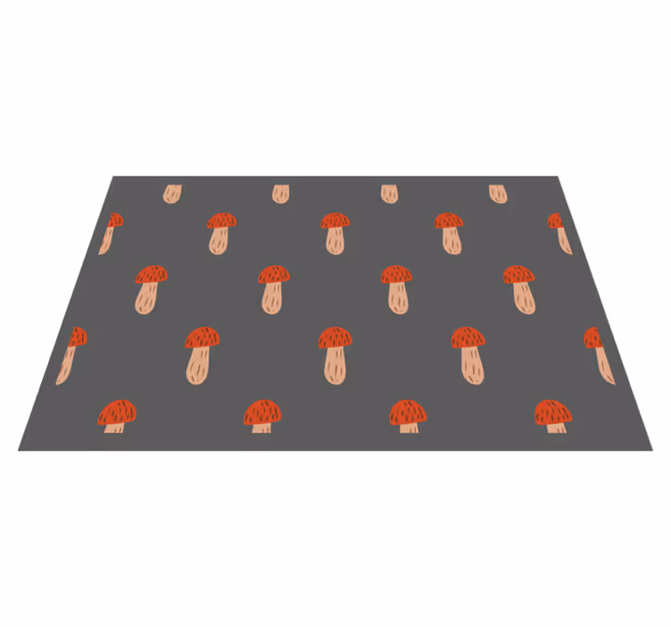 Original placemat mushroom design elements - TenStickers