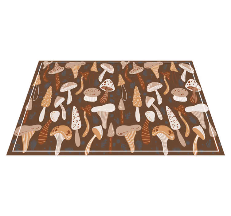 Original placemat with mushroom pattern surface - TenStickers